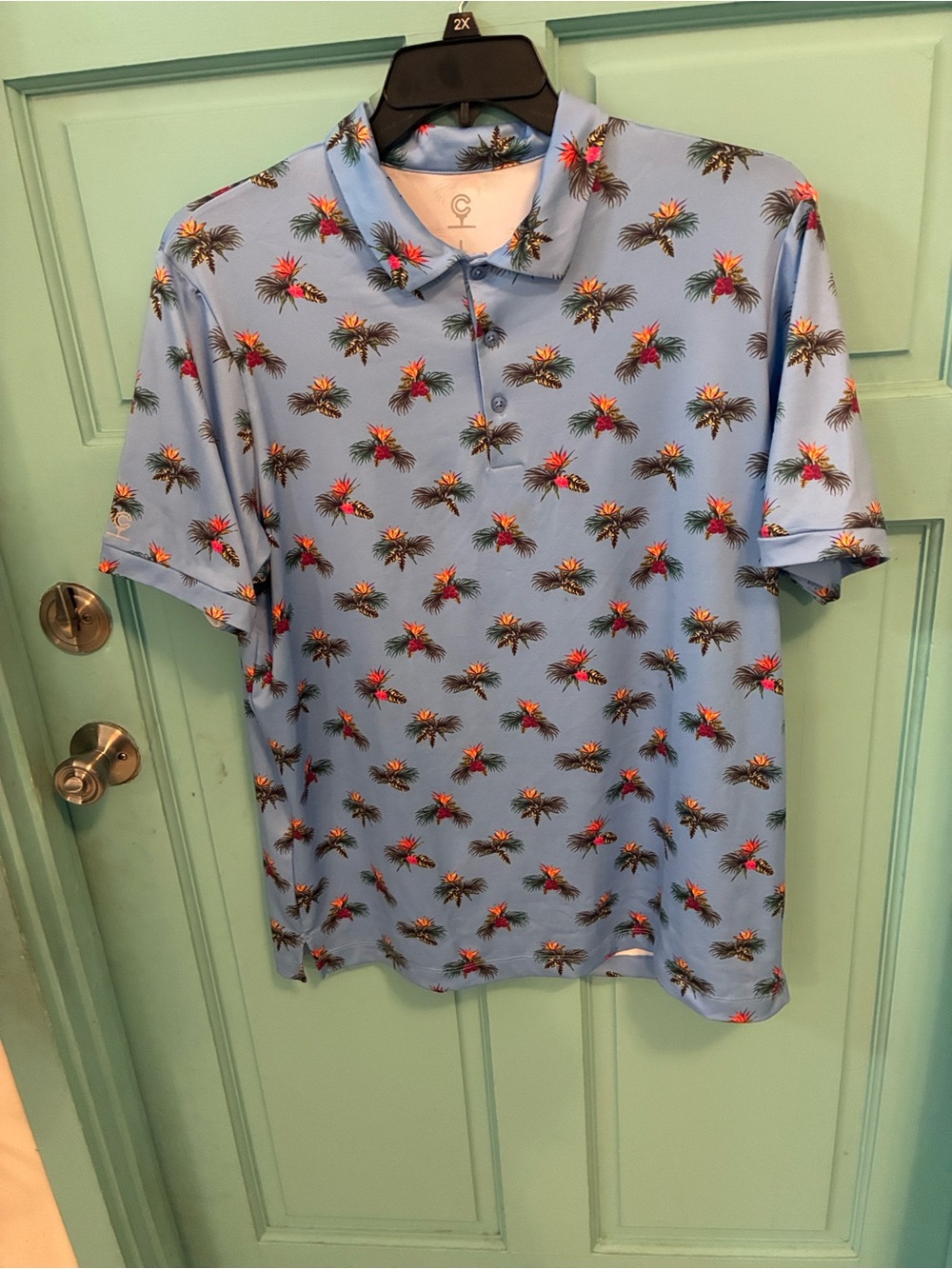 Caddy Cart golf Polo shirt for men. Size L